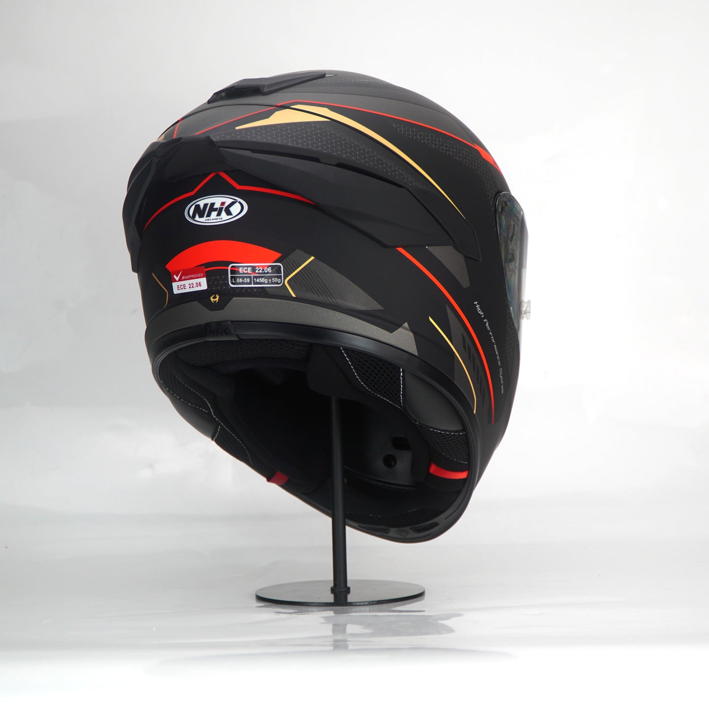 NHK Helmet K5R SV Anomalistic (Black/Red Doft)