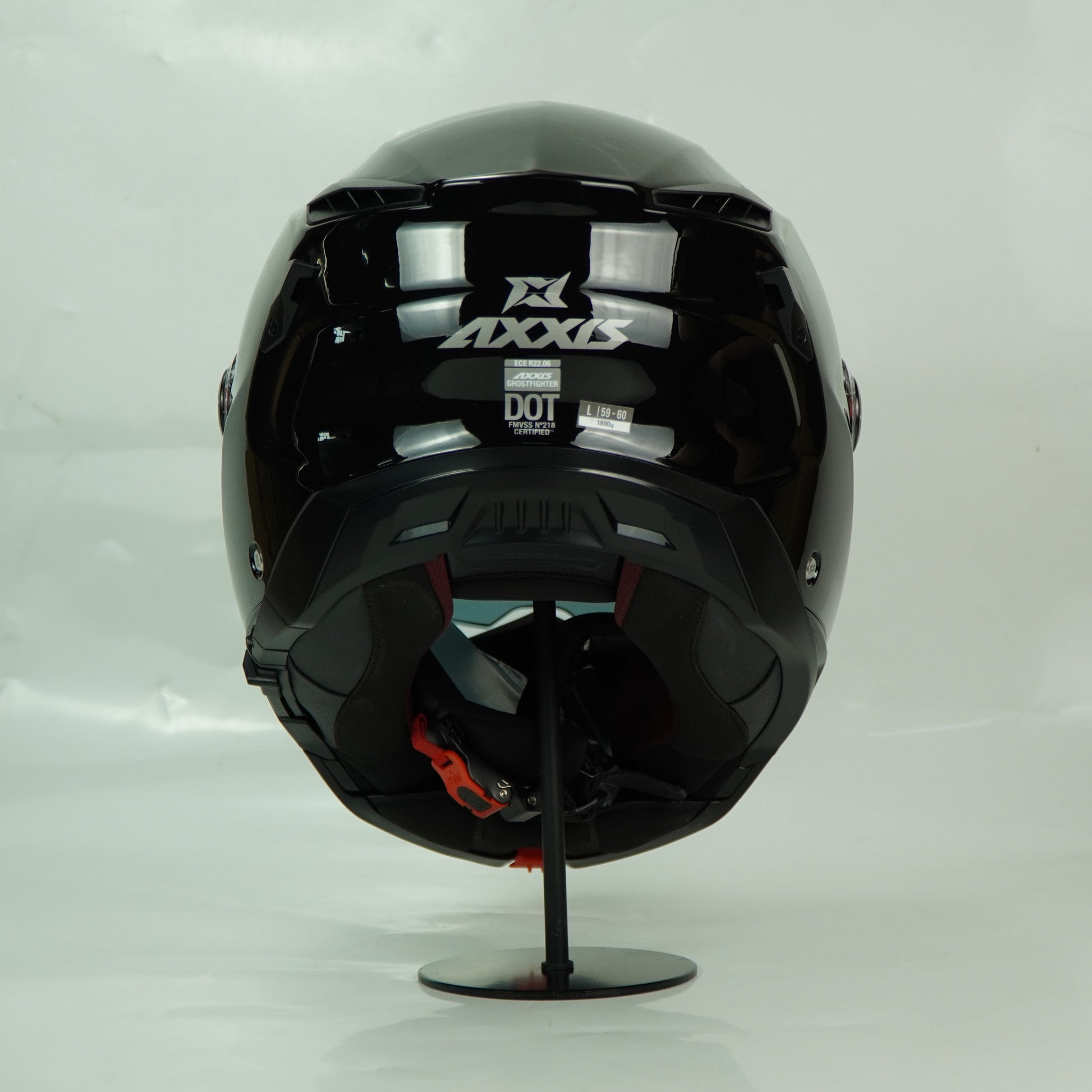 Axxis Helmet Ghost Fighter (Solid A1 Gloss Black) Durian Bikers Axxis Helmet Ghost Fighter (Solid A1 Gloss Black) Durian Bikers
