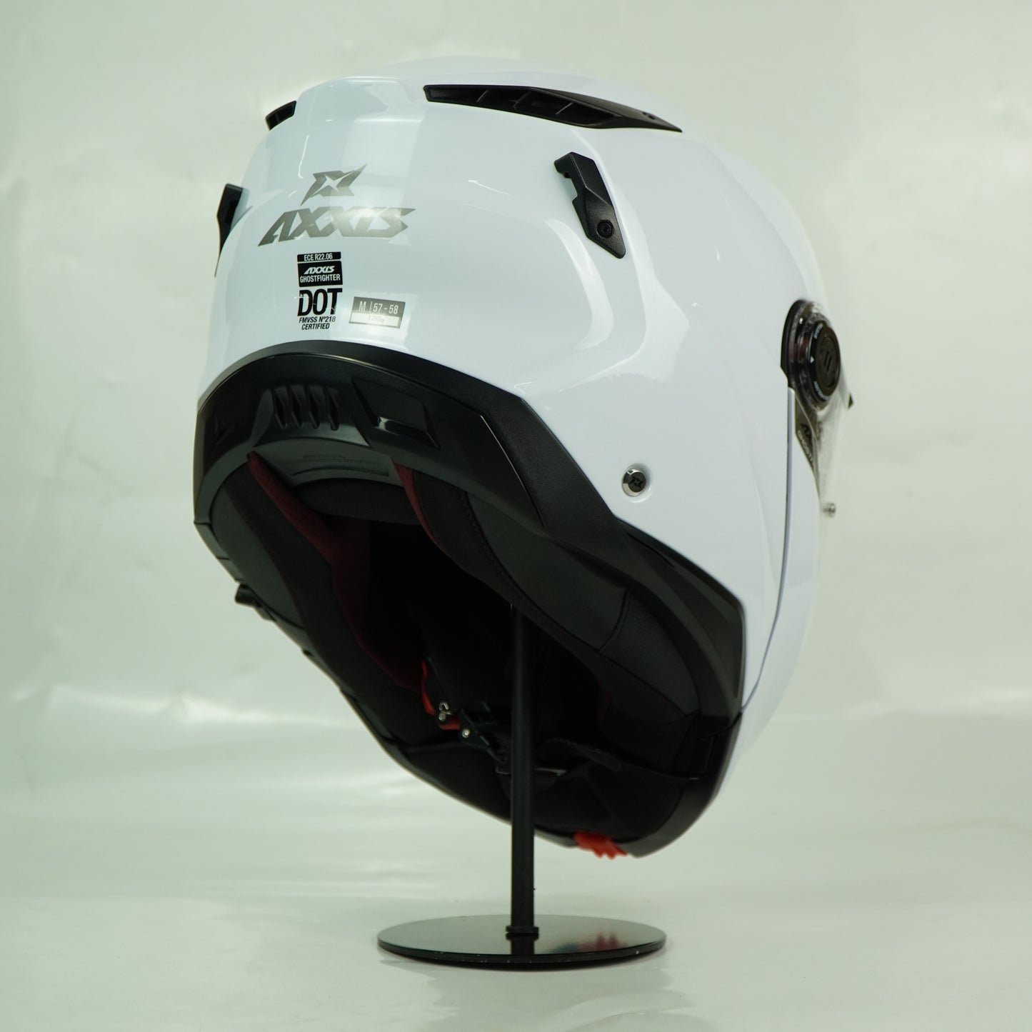 Axxis Helmet Ghost Fighter (Solid A0 Gloss White)