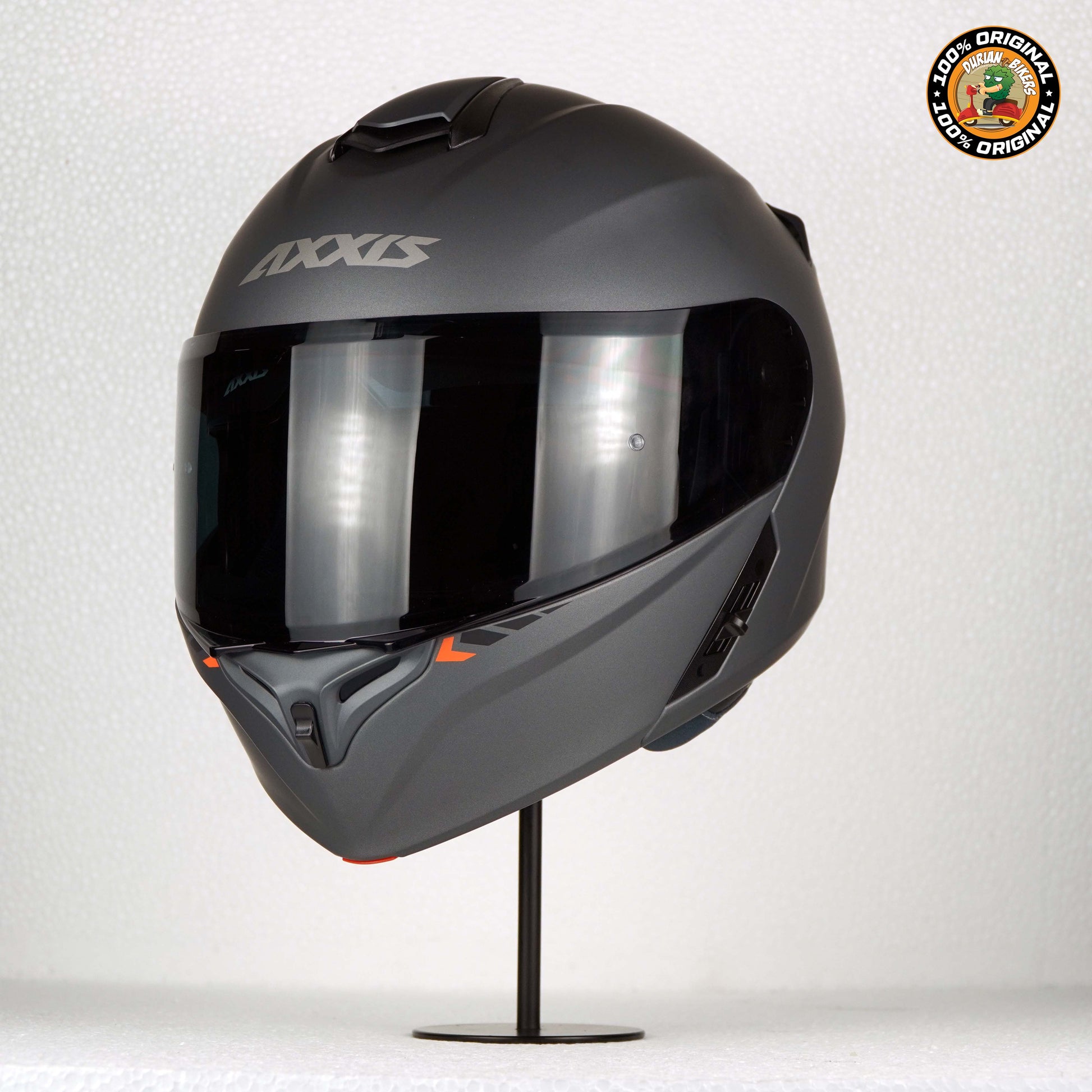 Axxis Helmet Storm S Solid (A2 Matt Titanium) – Durian Bikers
