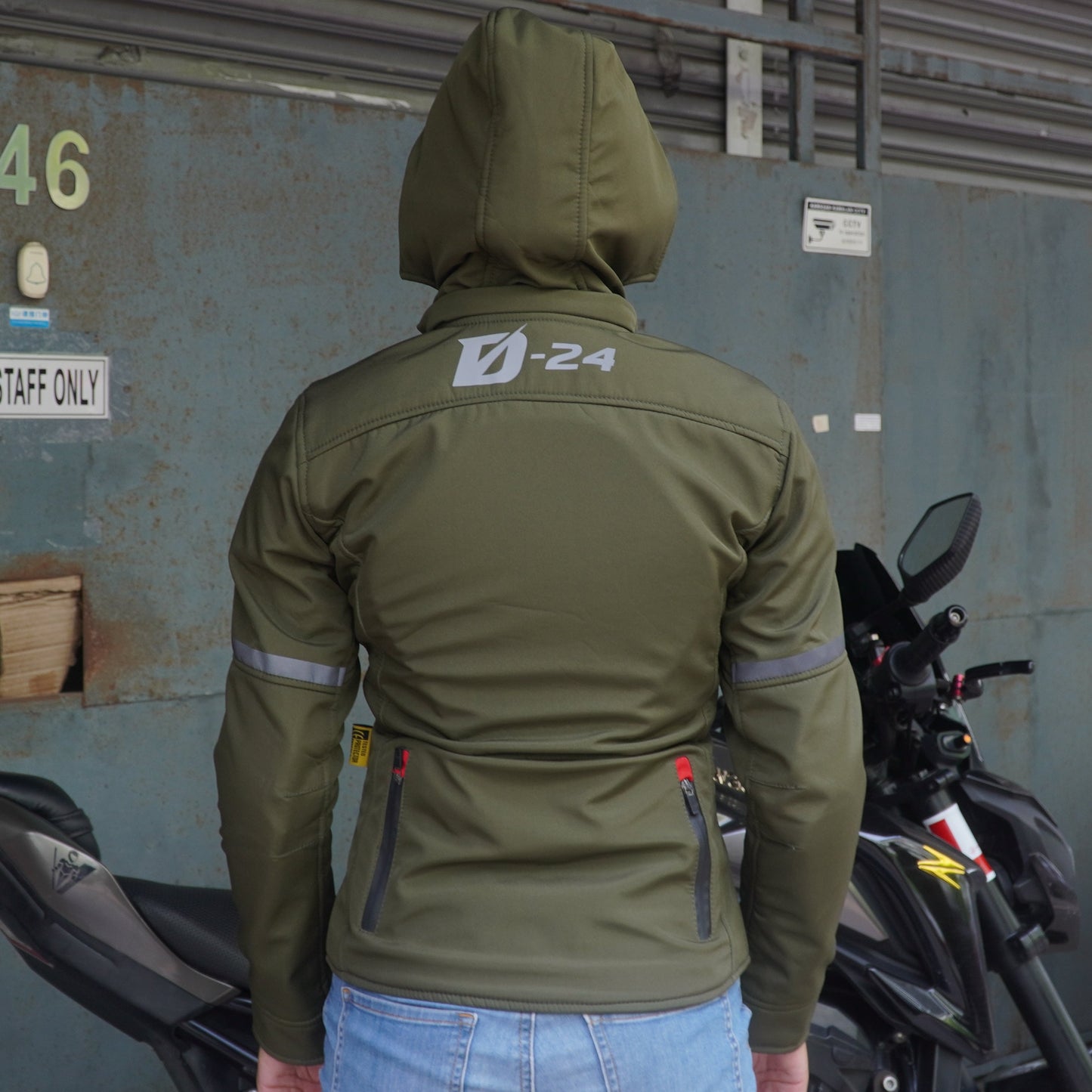 Durian Bikers D-24 Lady Jacket Parka (Army Green)