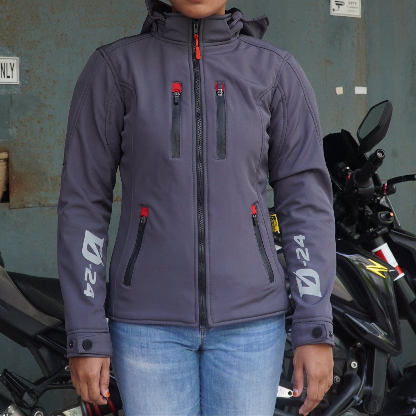 Durian Bikers D-24 Lady Jacket Parka (Grey)