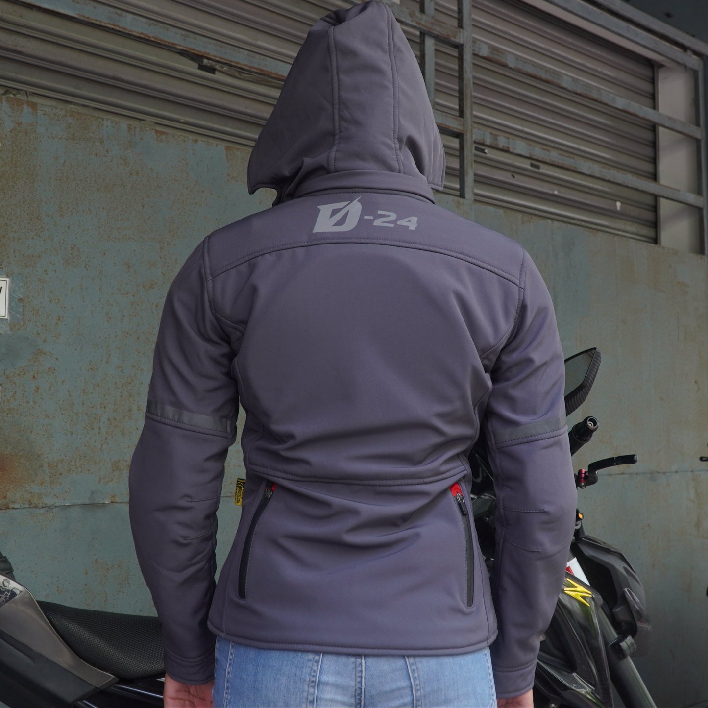 Durian Bikers D-24 Lady Jacket Parka (Grey)