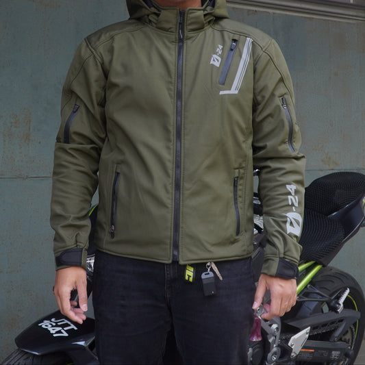 Durian Bikers D-24 Men Jacket Parka (Army Green)