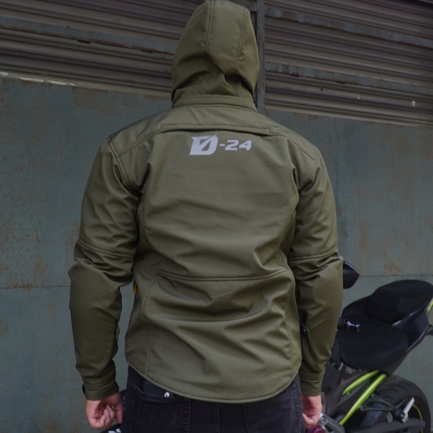 Durian Bikers D-24 Men Jacket Parka (Army Green)