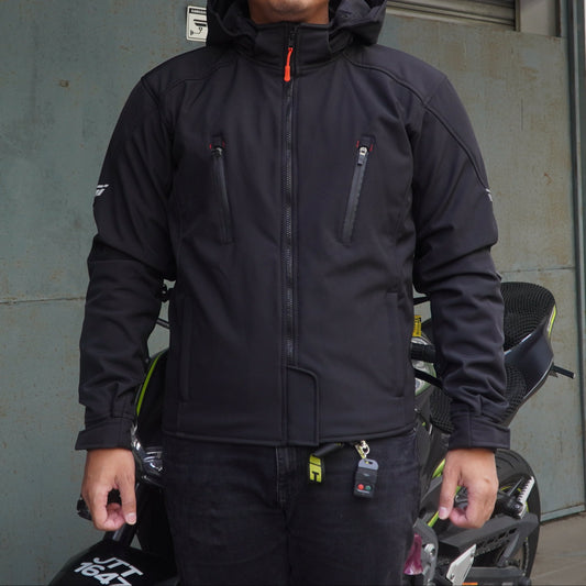 Durian Bikers D-24 Men Jacket Parka (Black)
