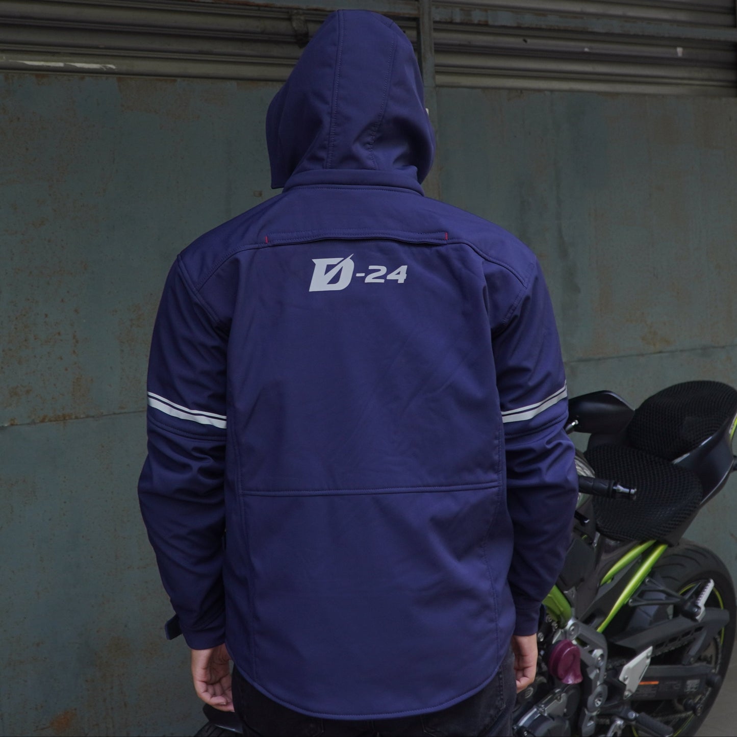 Durian Bikers D-24 Men Jacket Parka (Navy Blue)