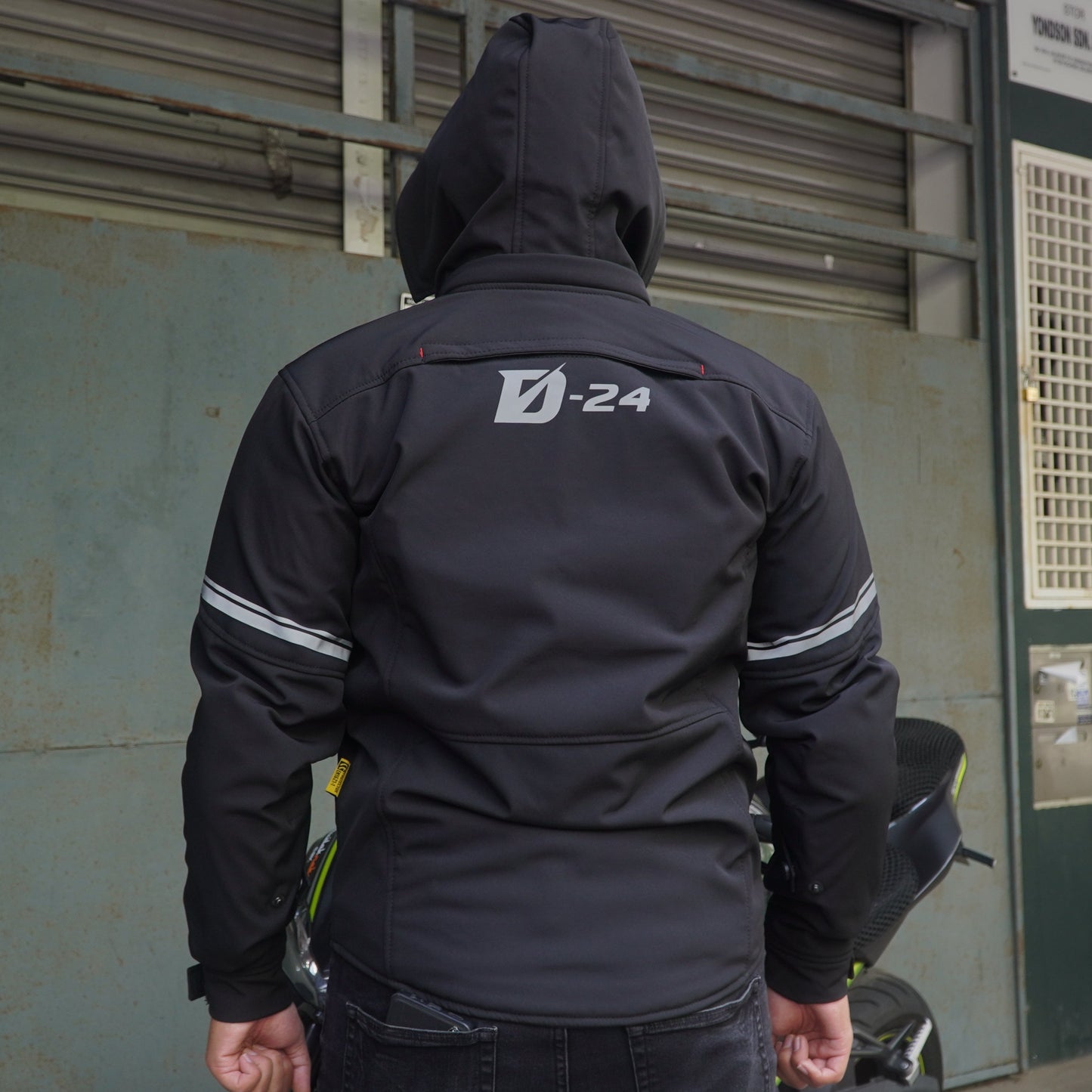 Durian Bikers D-24 Men Jacket Parka (Black)