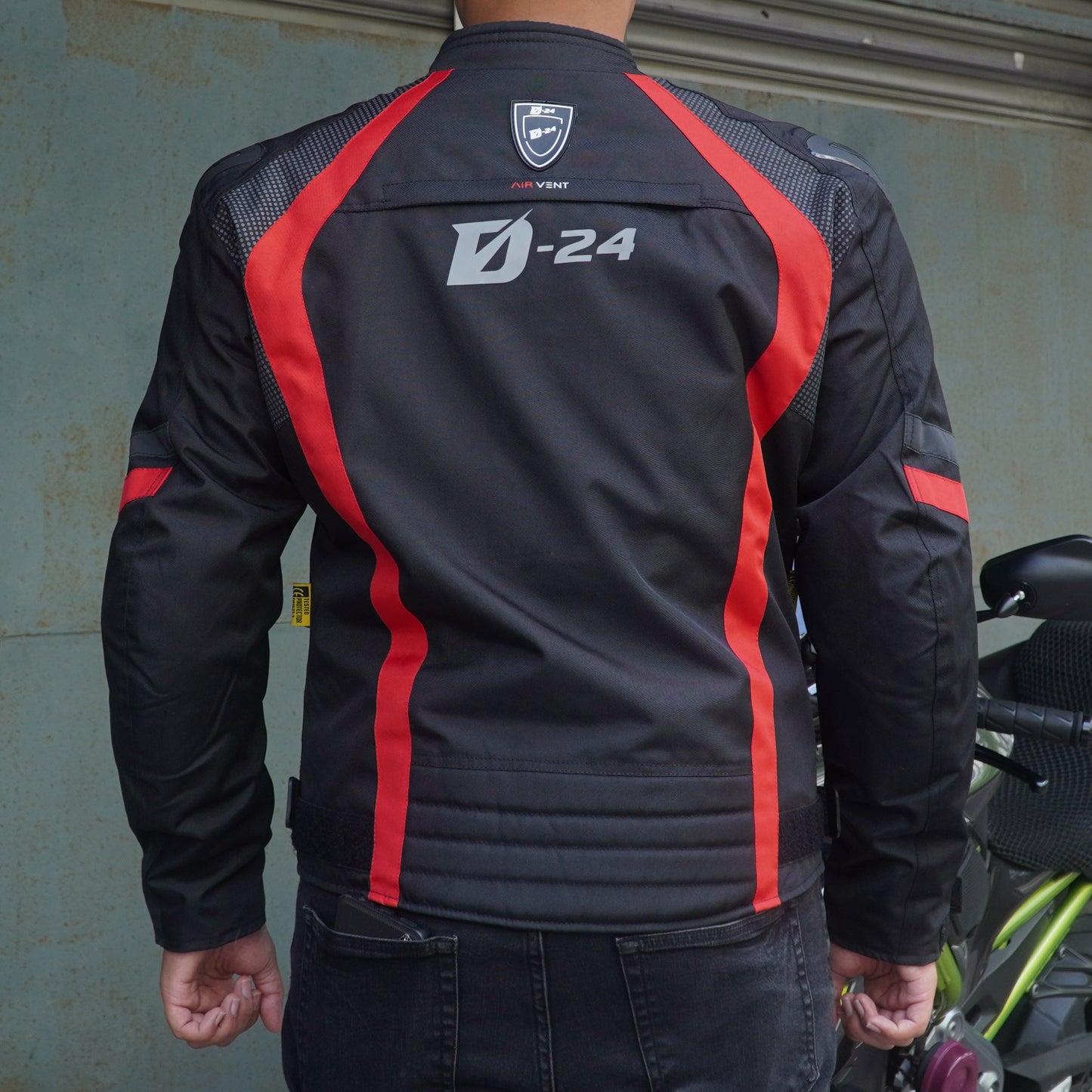 Durian Bikers D-24 Men Jacket Mesh (Black/Red)