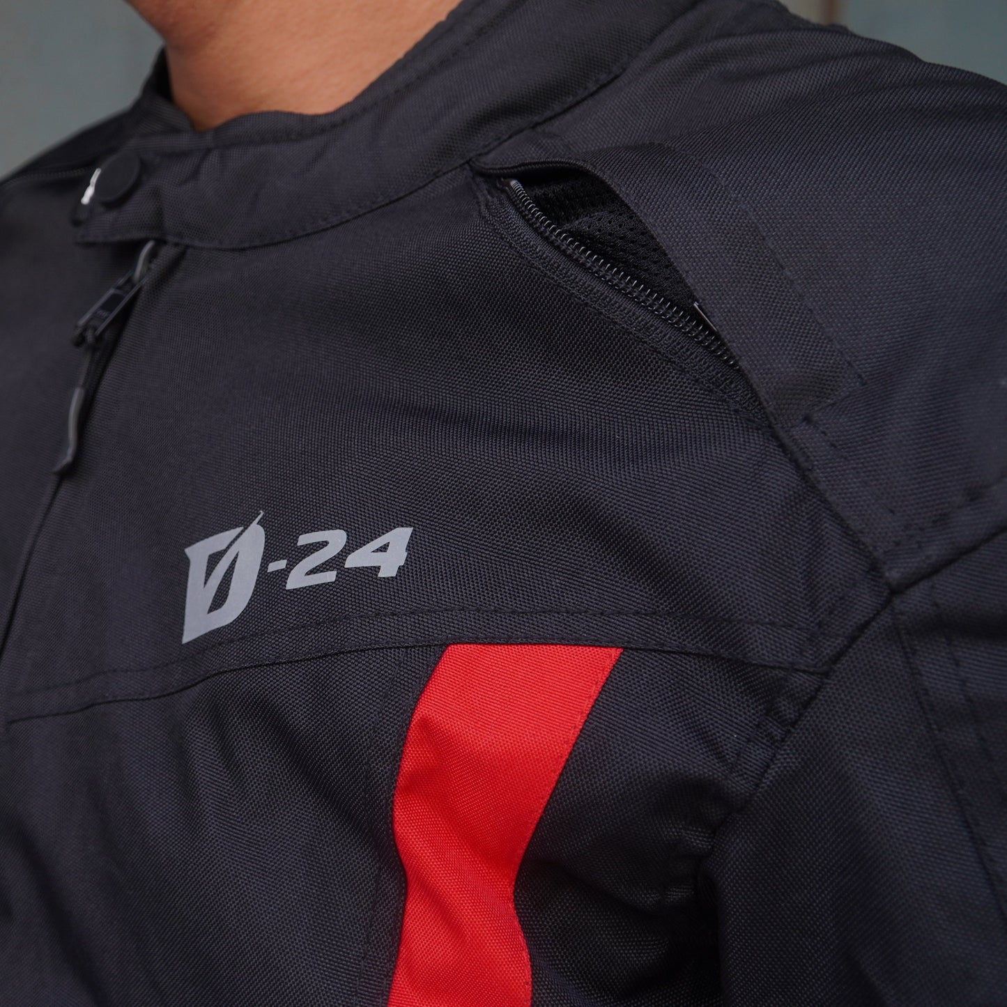 Durian Bikers D-24 Men Jacket Mesh (Black/Red)