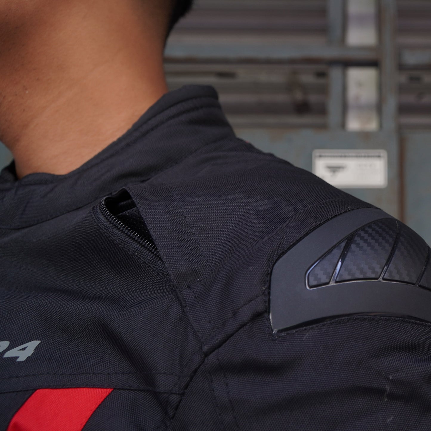 Durian Bikers D-24 Men Jacket Mesh (Black/Red)