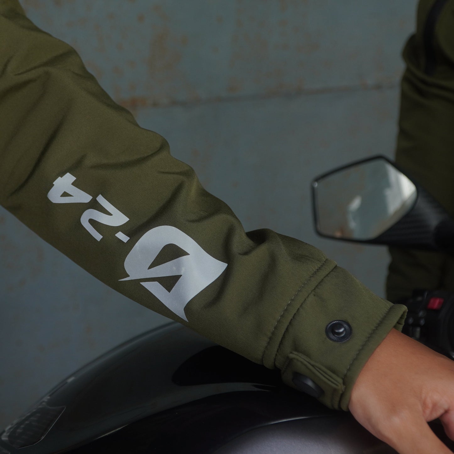 Durian Bikers D-24 Men Jacket Parka (Army Green)