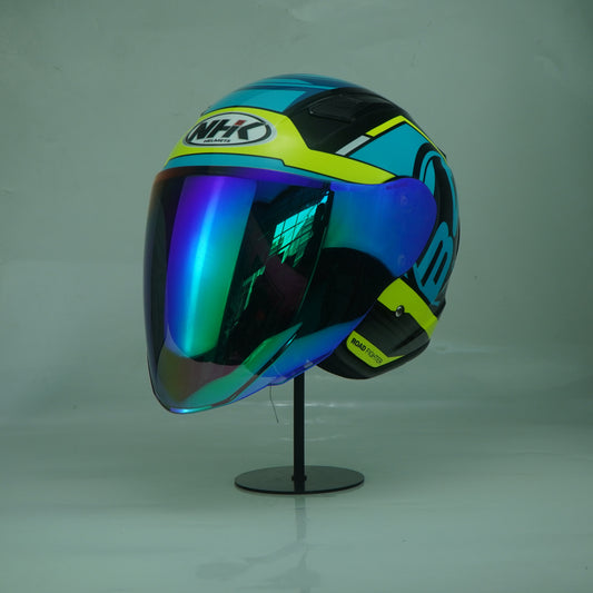 NHK Helmet S1GP S B-Four (Black/Tosca Yellow Glossy)