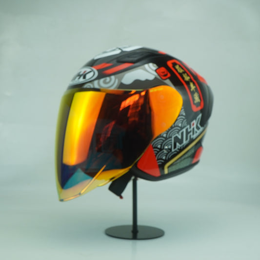NHK Helmet S1GP S Bushido (Black/Red Glossy)