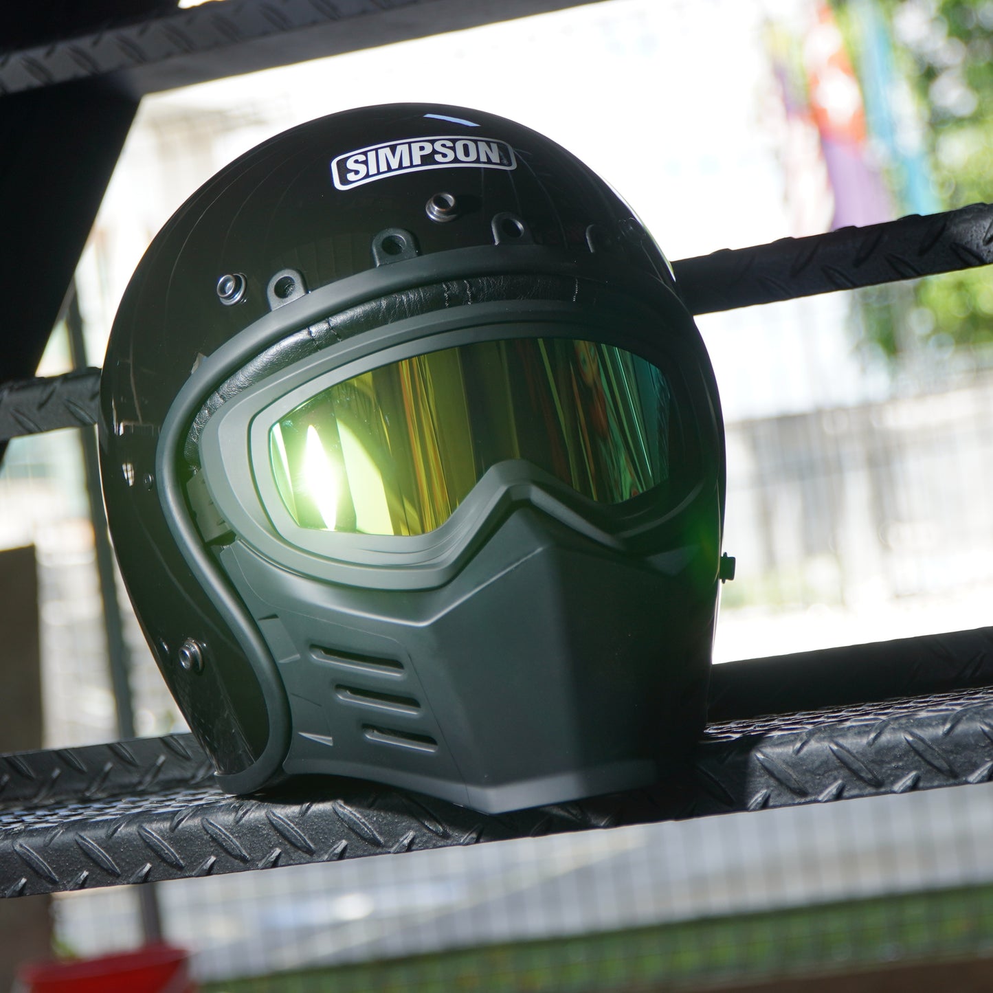 Simpson Chopper Visor (Gold)