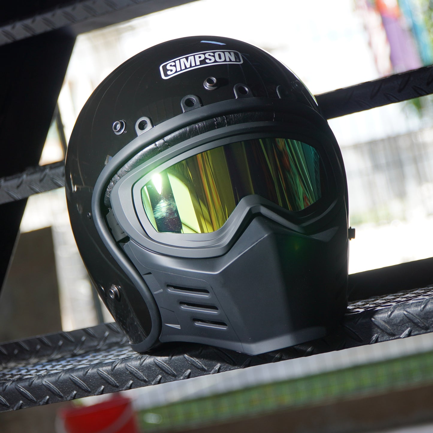 Simpson Chopper Visor (Gold)