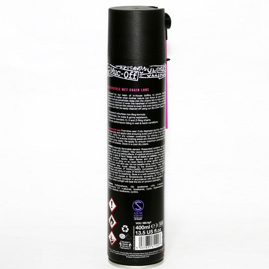 Muc Off Motorcycle Wet Chain Lube (400ml) (611)