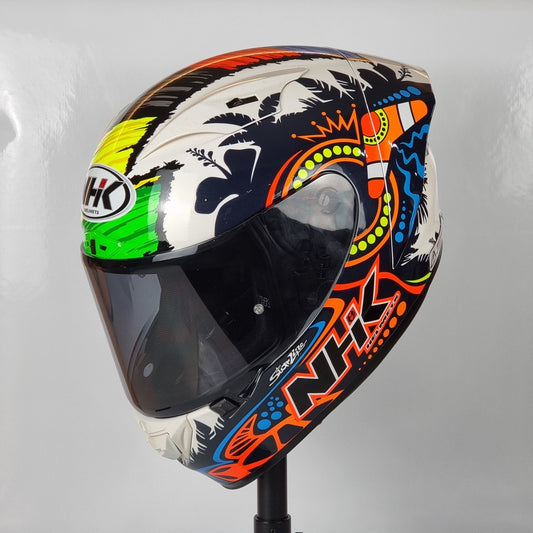 NHK Helmet GP R Tech Remi Gardner #3 (Champion White Glitter Glossy)