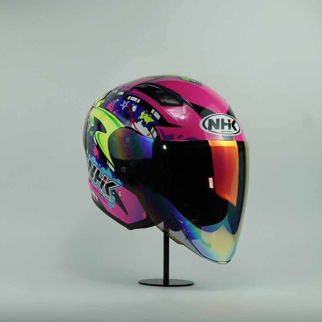 NHK Helmet S1GP S Tamburini (Black Met Blue Glossy)