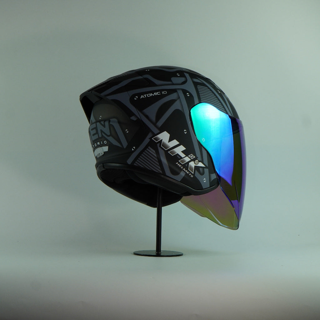 NHK Helmet S1GP S Atomic (Black/Silver Doft)