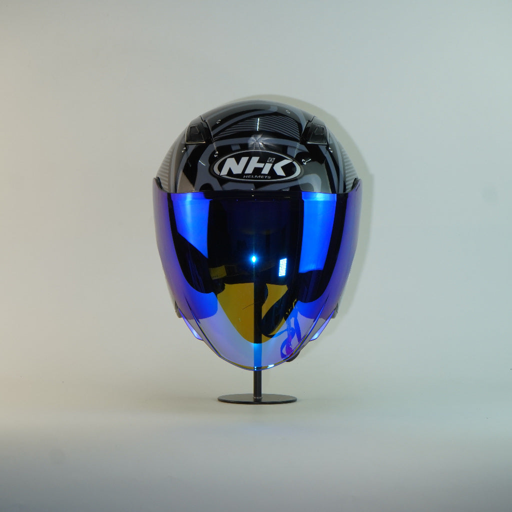 NHK Helmet S1GP S Atomic (Black/Silver Glossy)