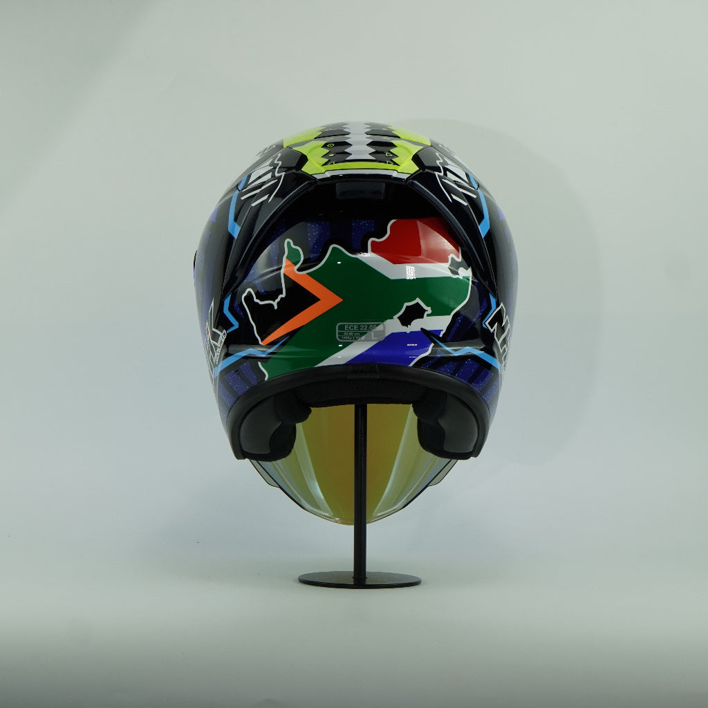 NHK Helmet S1GP S Roberts (Black Metallic Blue Glossy)