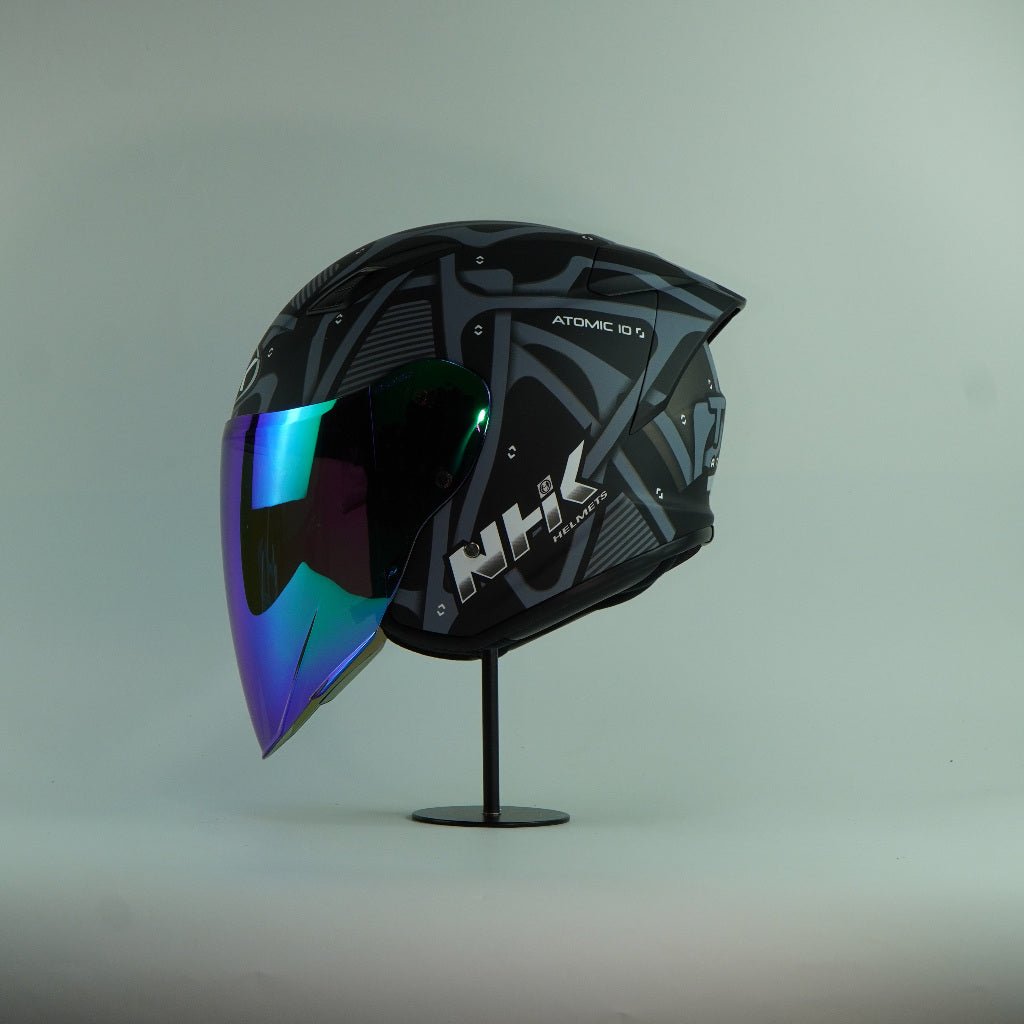 NHK Helmet S1GP S Atomic (Black/Silver Doft)