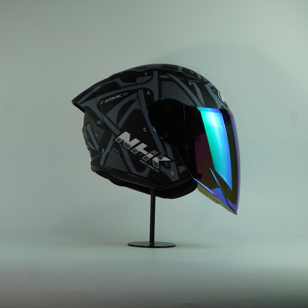 NHK Helmet S1GP S Atomic (Black/Silver Doft)
