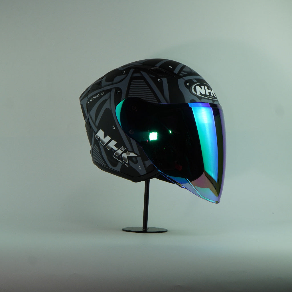 NHK Helmet S1GP S Atomic (Black/Silver Doft)