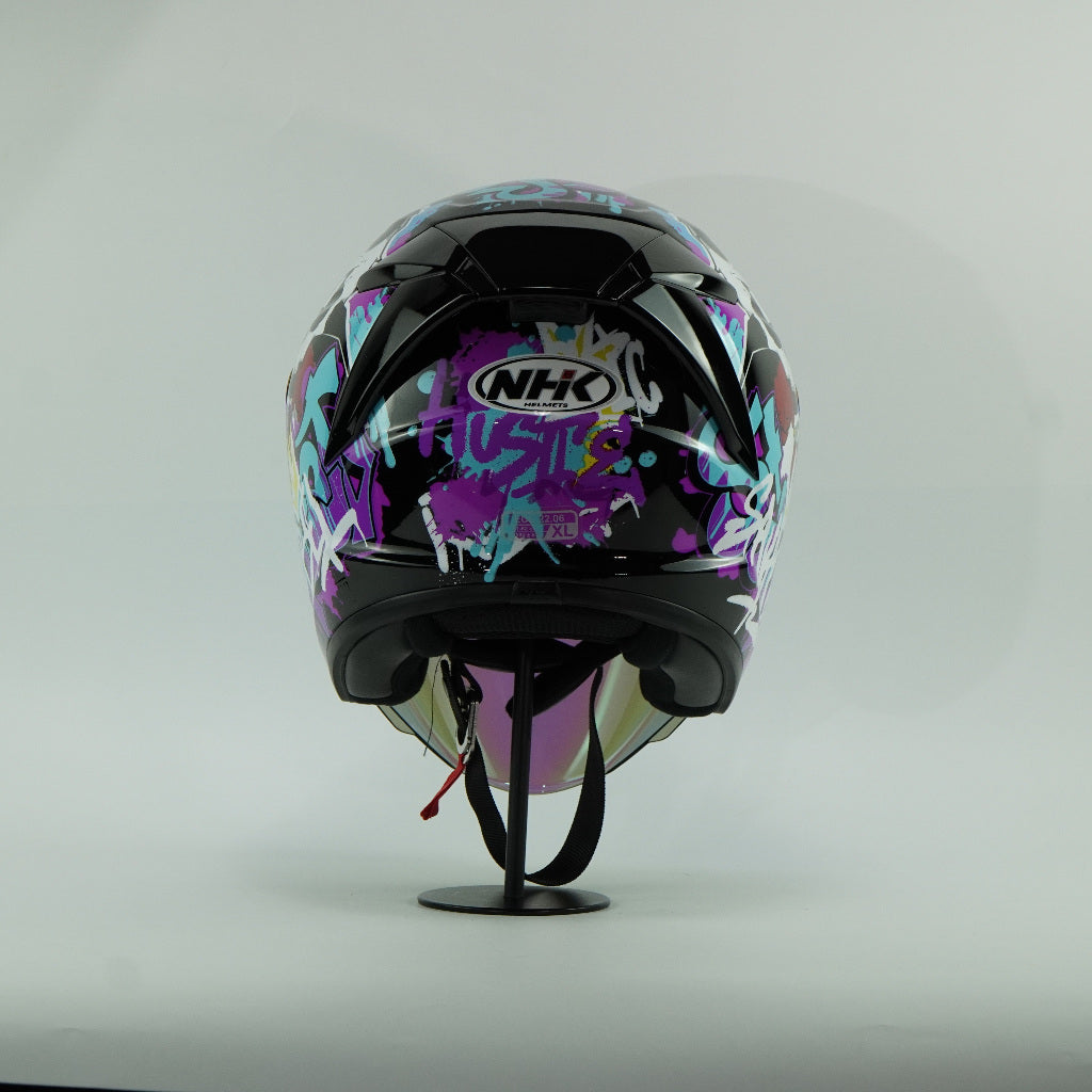 NHK Helmet S1GP S Mural (Black/Tosca Glossy)