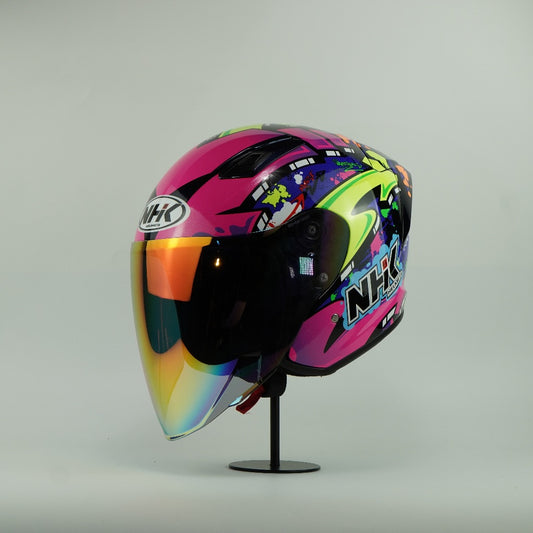 NHK Helmet S1GP S Tamburini (Black Met Blue Glossy)