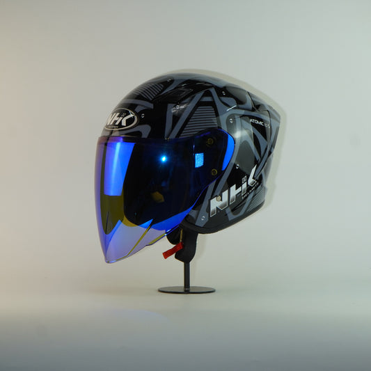 NHK Helmet S1GP S Atomic (Black/Silver Glossy)