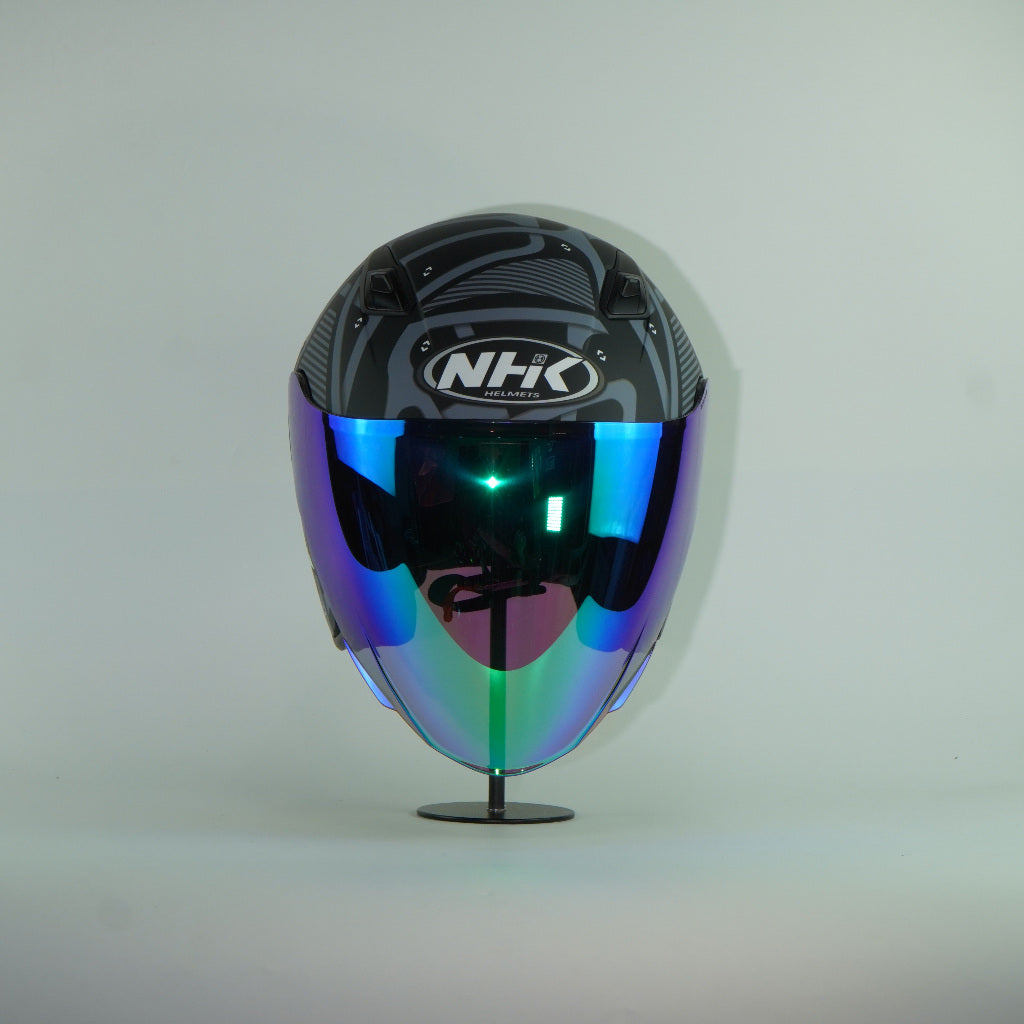 NHK Helmet S1GP S Atomic (Black/Silver Doft)