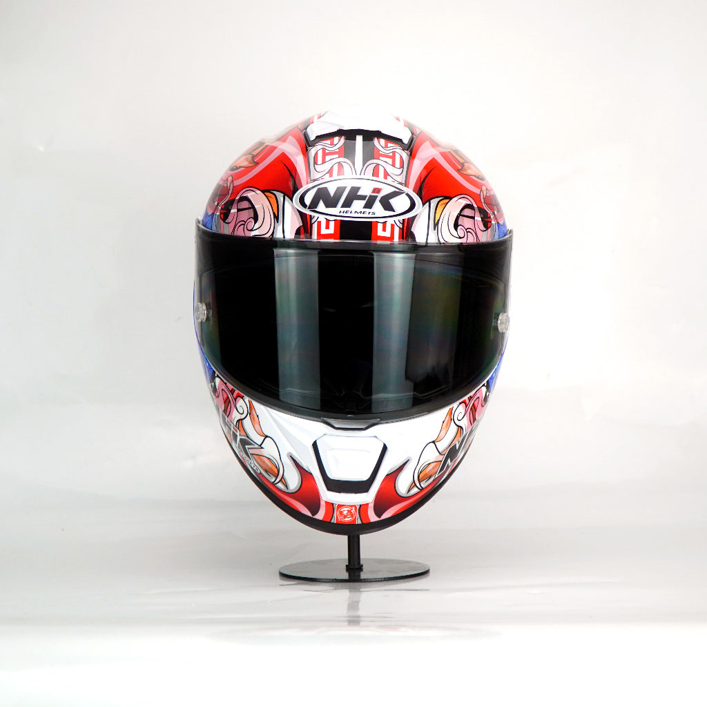 NHK Helmet K5R SV Alonso Lopez #8 (White Glossy)