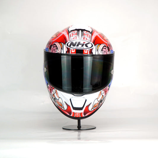 NHK Helmet K5R SV Alonso Lopez #8 (White Glossy)
