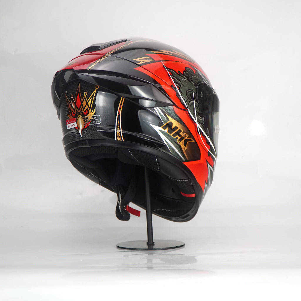 NHK Helmet K5R SV Balinese Garuda (Black Glossy)