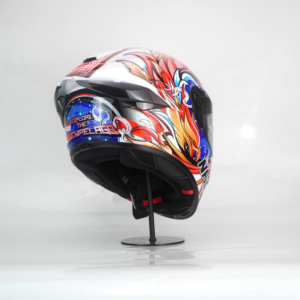 NHK Helmet K5R SV Alonso Lopez #8 (White Glossy)