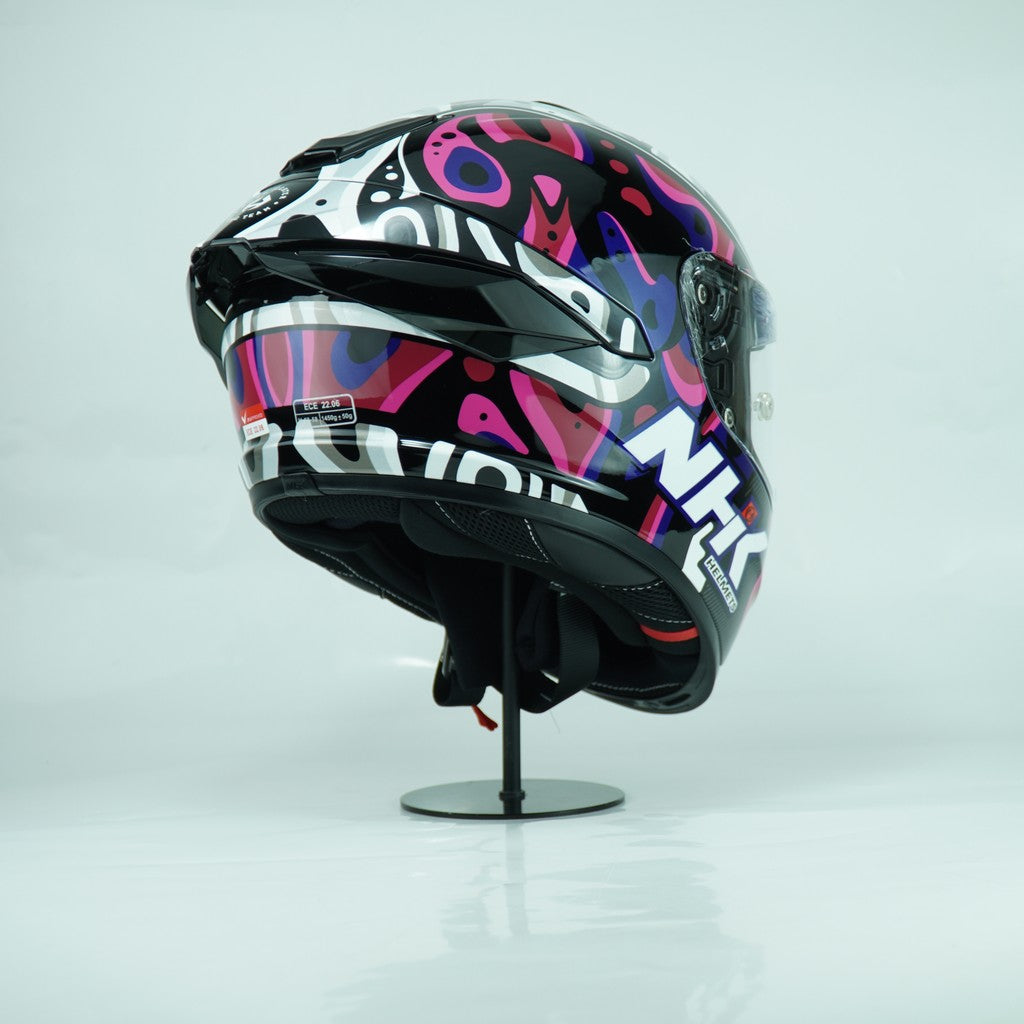 NHK Helmet K5R SV Nebula (Black/Pink Glossy)