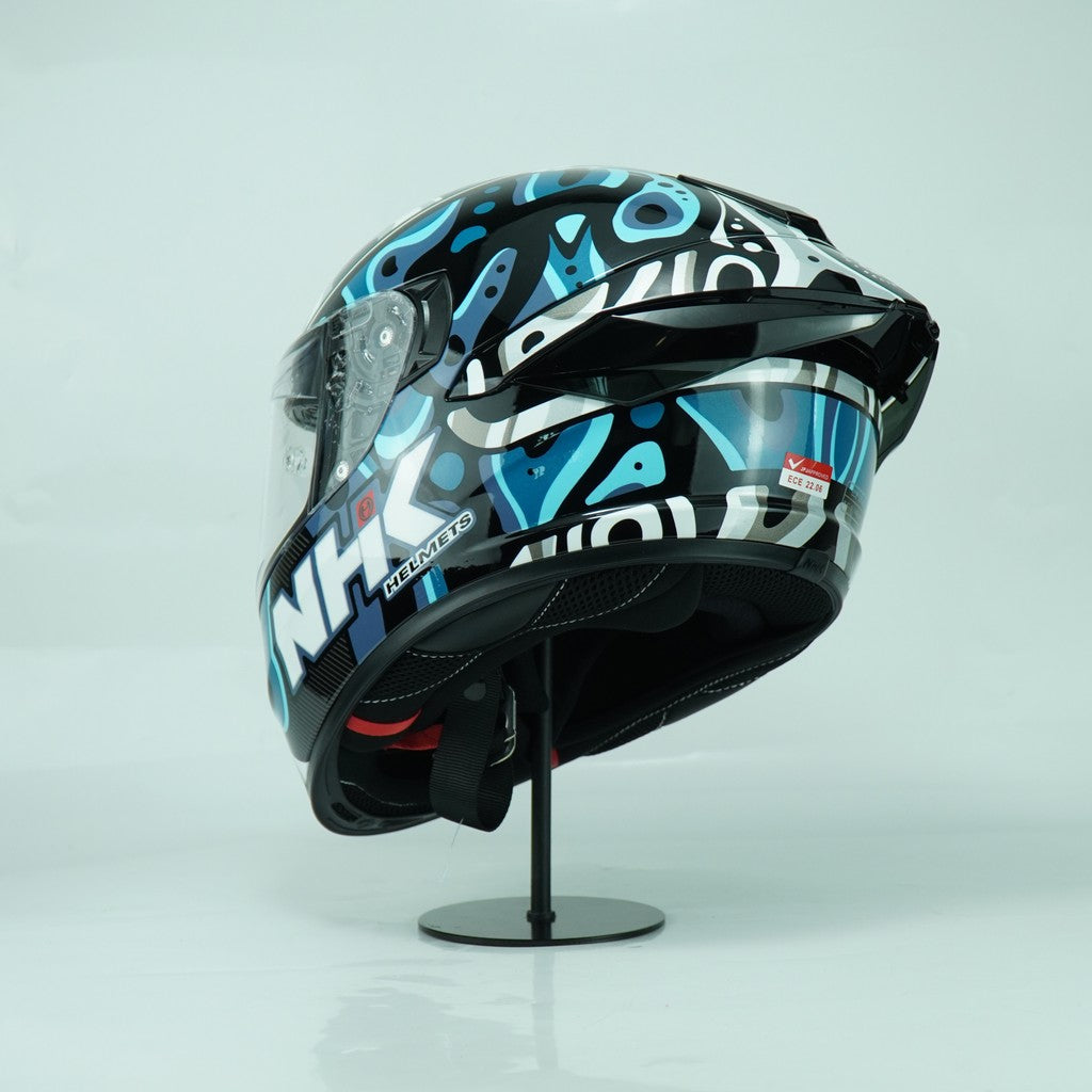 NHK Helmet K5R SV Nebula (Black/Blue Glossy)
