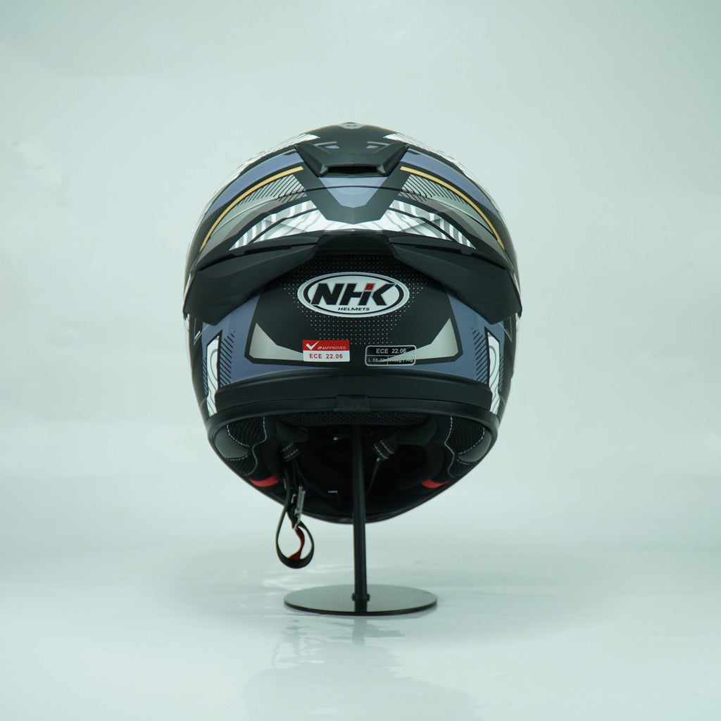 NHK Helmet K5R SV Speed Lite (Black/Gray Silver Matt)