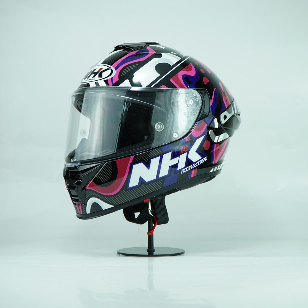 NHK Helmet K5R SV Nebula (Black/Pink Glossy)