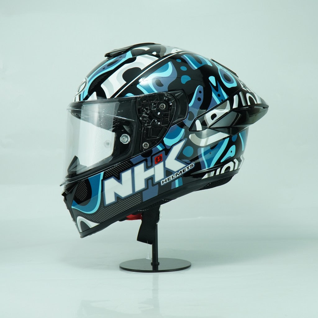 NHK Helmet K5R SV Nebula (Black/Blue Glossy)