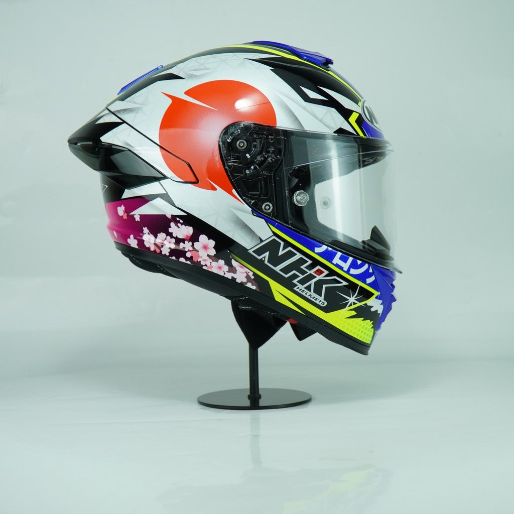 NHK Helmet K5R SV Alonso Lopez #4 (Black/Blue Glossy)