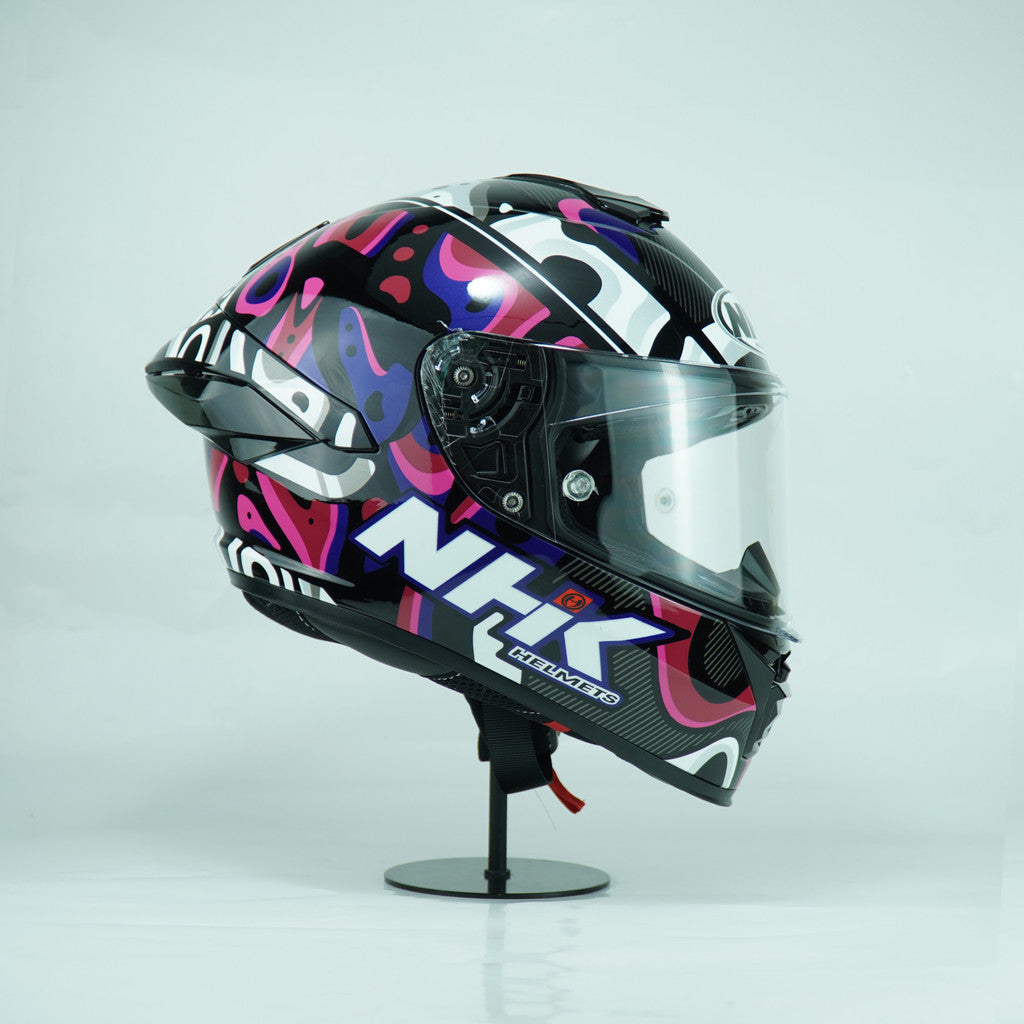NHK Helmet K5R SV Nebula (Black/Pink Glossy)