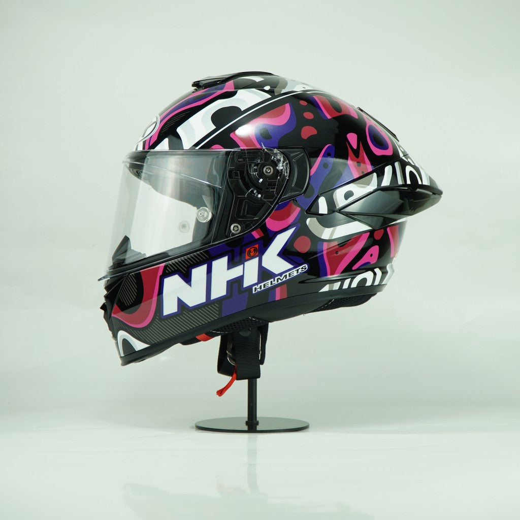 NHK Helmet K5R SV Nebula (Black/Pink Glossy)