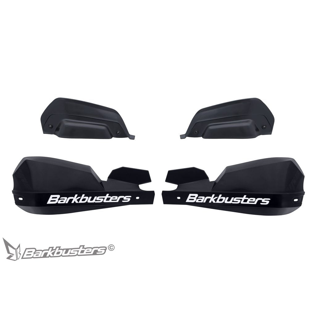 Barkbusters VPS Plastic Guard with Wind Deflector Set Black (VPS-203-00-BK)