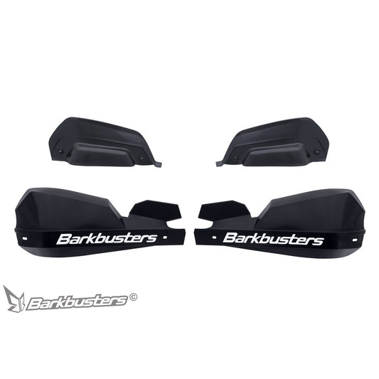 Barkbusters VPS Plastic Guard with Wind Deflector Set Black (VPS-203-00-BK)