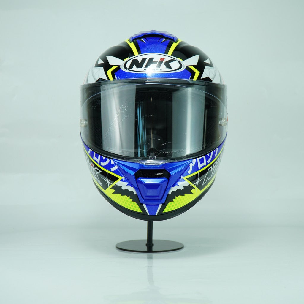 NHK Helmet K5R SV Alonso Lopez #4 (Black/Blue Glossy)