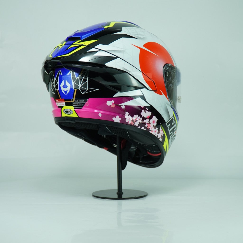 NHK Helmet K5R SV Alonso Lopez #4 (Black/Blue Glossy)