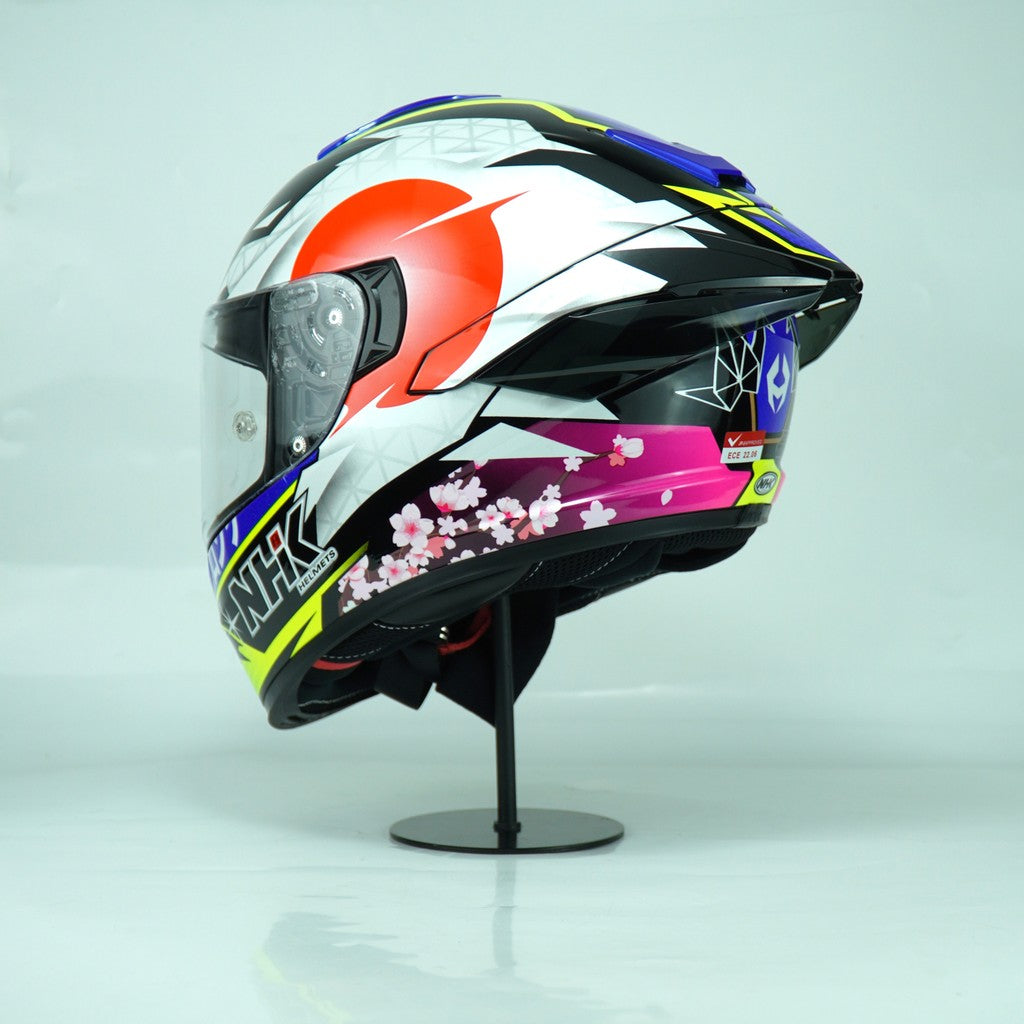 NHK Helmet K5R SV Alonso Lopez #4 (Black/Blue Glossy)